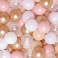 GOGOSO Ball Pits Balls for Toddlers Pack of 50 100 200 Plastics Shape - B Pink Colors / 200 balls