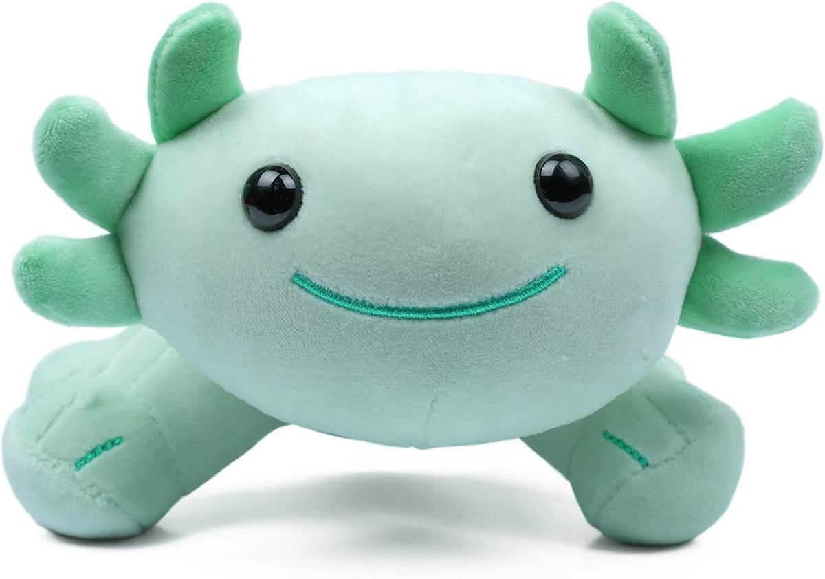 Axolotl Plush Toy, 10.8” Soft Cute Axolotl Stuffed Cotton Plush Pillow Kawaii Salamander Animal - Green - image 3
