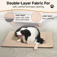 Dog Bed Mat 24x18, Washable Flat Pet Bed - 24x18" / Gray - image 2