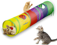 Andiker Cat Tunnel for Indoor Cats - colorful