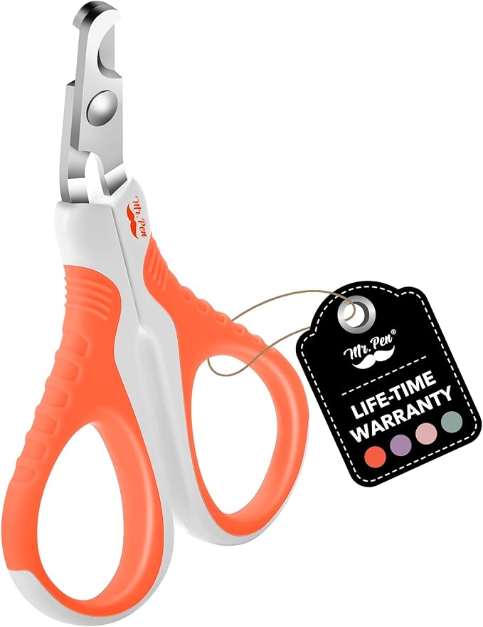 Mr. Pen Cat Nail Trimmer - Orange, Kitten & Small Dog Nail Clipper, Cat Claw Trimmer
