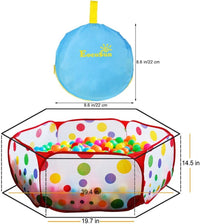 EocuSun Kids Ball Pit Large Pop Up Toddler Ball Pits Tent - Multicolored - image 3