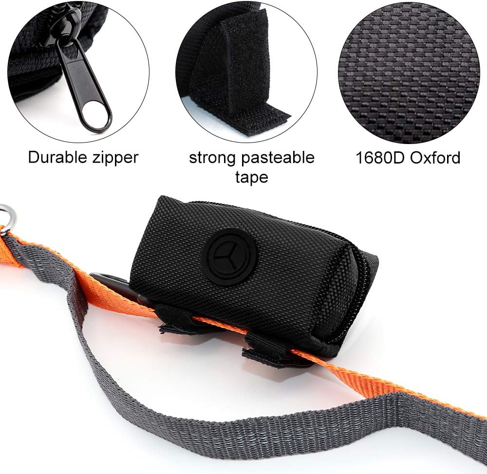 SLOSN 3 Pack Pet Waste Bag Dispenser with Zippered Portable Dog Poop - image 2