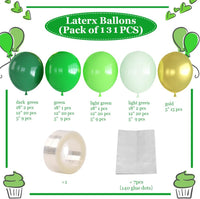 Pastel Rainbow Balloons Arch Garland Kit for Pastel Party Decor – Fun for Kids & Family - Green - image 2