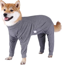 Modal cotton pullover dog recovery suit for medium and large dogs