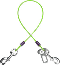 Dog Seat Belt Harness for Car - Green / 16 inch/40 CM