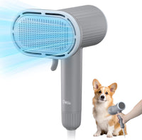 iPettie Dog Grooming Hair Dryer with Slicker Brush