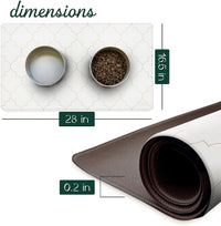 CROXTON & CO. Non-Slip Faux Leather Pet Feeding Mat for Dog Bowls - So Pawsh - image 2