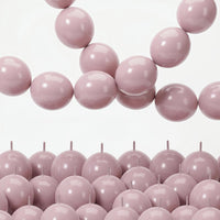 Pearl White Linking Balloons for Wedding Bride Shower Mermaid Party - Dusty Pink / 10 inch