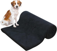 KinHwa Dog Towels for Drying Dogs - 30inchx50inch / Black