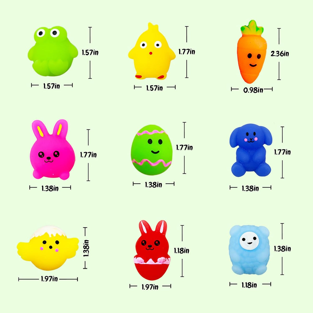 SUNPROUND 120 Halloween mochi squishy toys in pumpkin, ghost and bat shapes with bucket - view 6