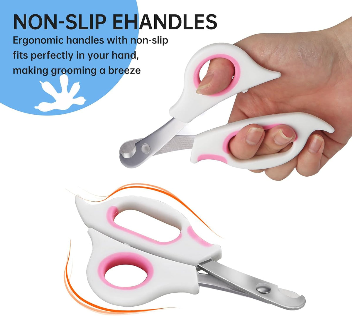Bearded Dragon Nail Clippers with Precise Angled Edges – Essentials for Small Pets - Pinky White - image 3