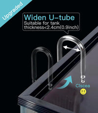 Aquarium Glass CO2 Diffuser Atomizer with U Tube Check Valve Suction - Premium version (and with U tube) - image 2