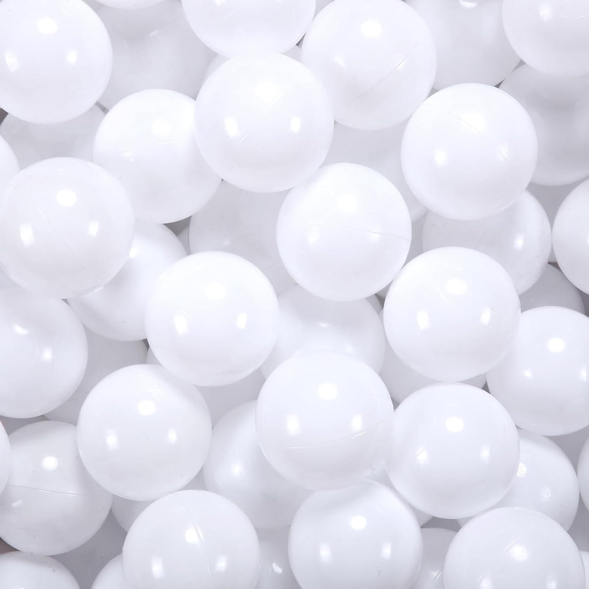 Guesvot 50 rainbow ball pit balls, 2.75 inch, with reusable storage bag
