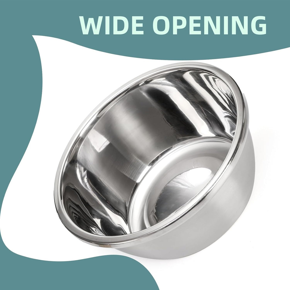 2 Pack Large Dog Bowls, Stainless Steel - image 4