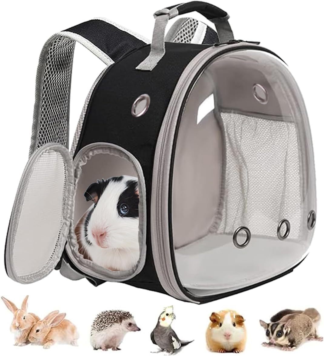 Guinea Pig Carrier Backpack - Black / Backpack