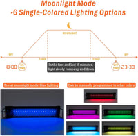 hygger Auto On Off LED Aquarium Light 48-55 Inches Dimmable 7 Colors - 12"-17" - image 4