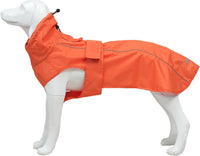 Waterproof Dog Raincoat with Reflective Strip - Small / Orange