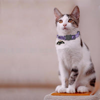 Halloween Cat Collar, Cotton 2 Pack Cat Collar with Bells - Halloween Purple / 7-11'' - image 3
