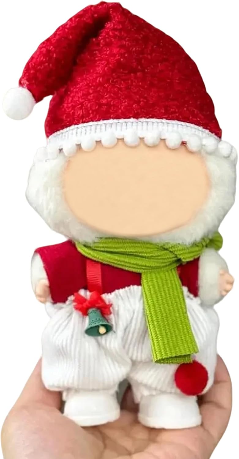17cm Doll Clothes, Cute Dolls Outfit Accessories with Sweater + Denim Jeans + Pants, Small Kawaii - Style 24