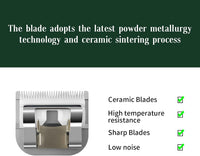 Size 000 detachable ceramic clipper blade set, 1/50 inch cut length - view 2