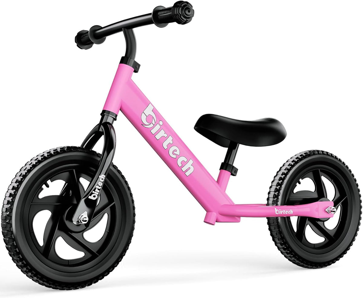 Birtech Balance Bike for 2-5 Years Old Kids 12 Inch Toddler Balance - Pink
