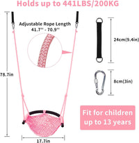 Hi-Na Tree Swing for Kids - Pink - image 2