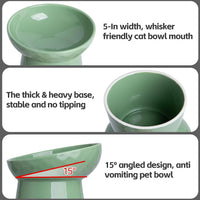 YauYik Small Raised Cat Bowls - GREEN - image 4