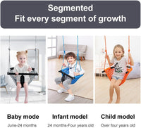 2 -in - 1 Toddler Swing. Swing Seat for kids Adjustable Ropes, for Kids Heavy Duty Rope Play - Gray - image 3
