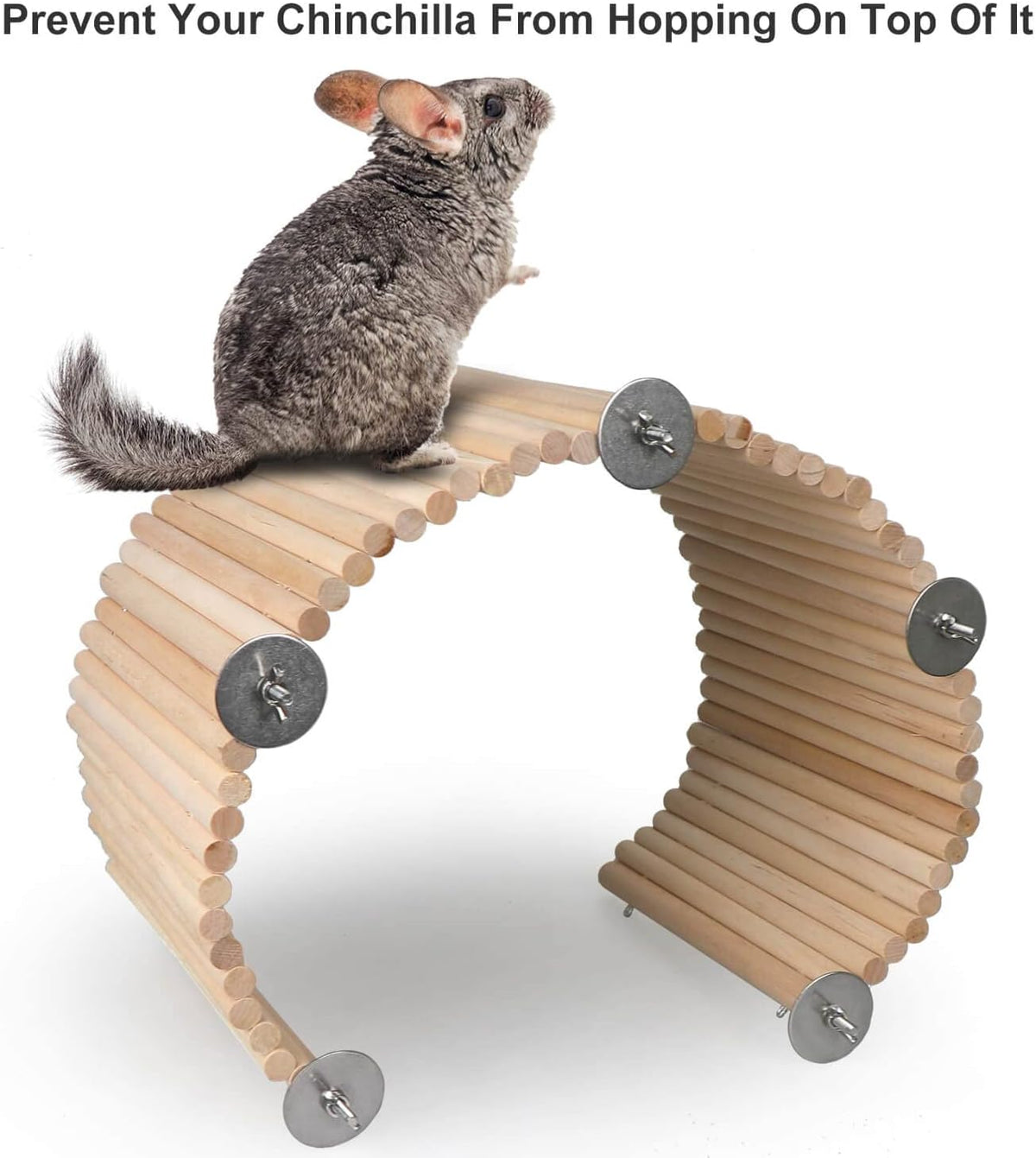 YKD Chinchilla Natural Birch Wood Flexible Platform Toys – Essentials for Small Pets - image 4