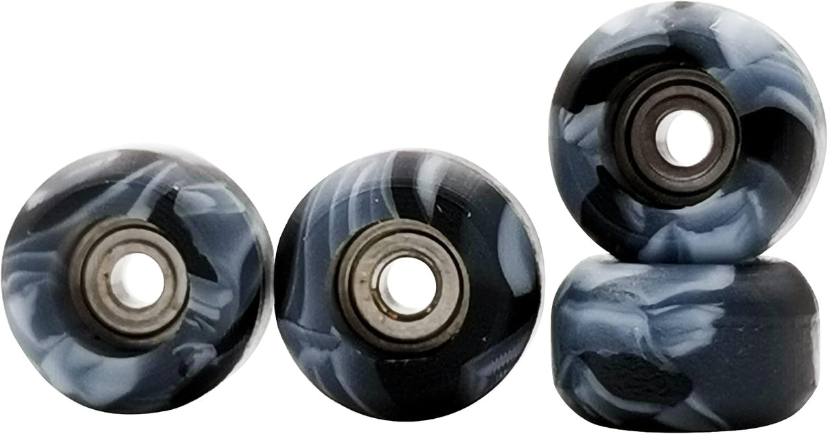 RACOFSB fingerboard wheels with bearings in black mix swirl color, set of 4 - view 2