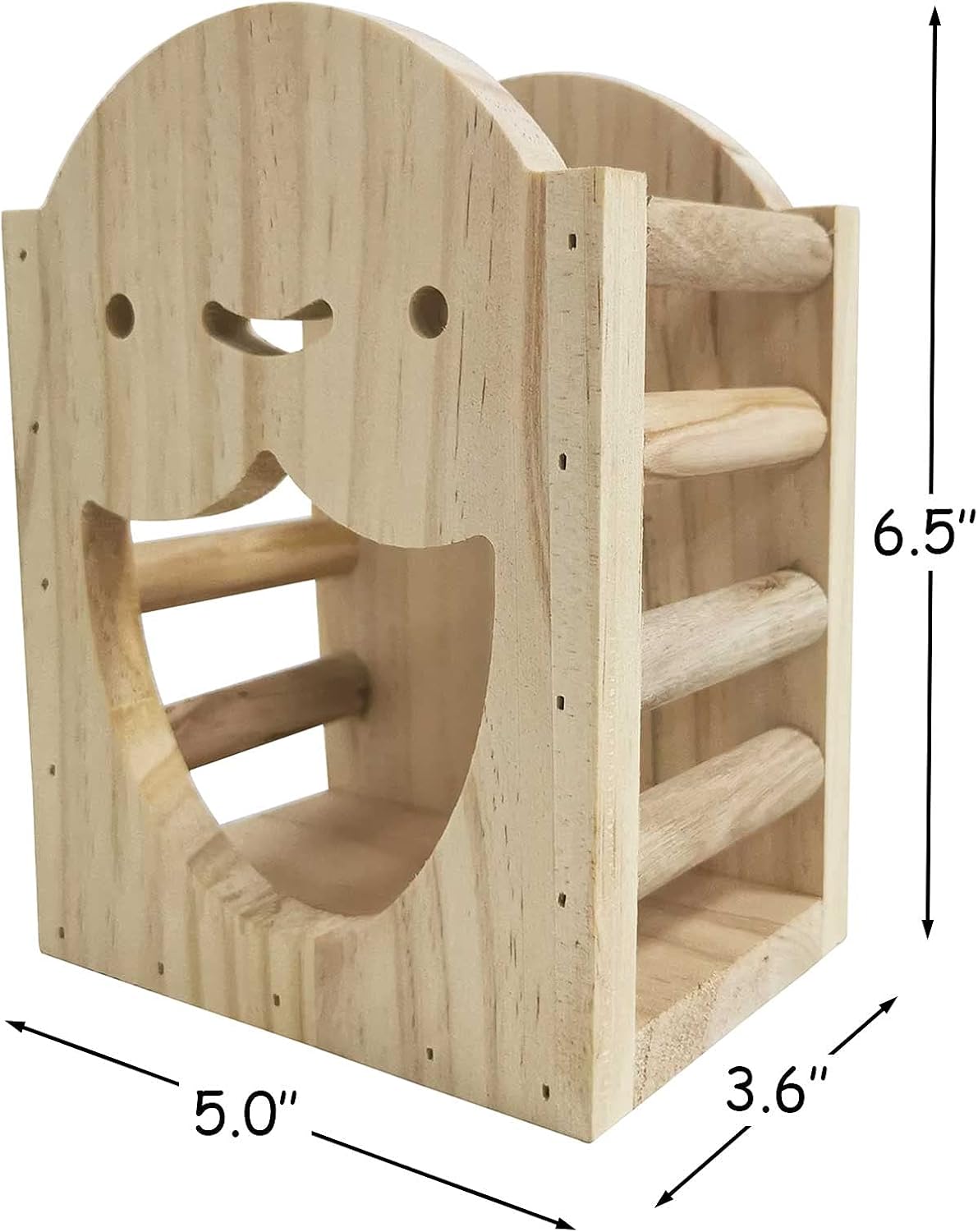 kathson Rabbit Hay Feeder Rack Wood Grass Holder Less Wasted Hay Box - image 4