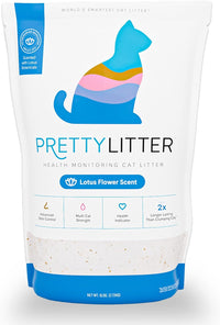 PrettyLitter Health Monitoring Cat Litter - Lotus Flower / 6 LB (Pack of 1)
