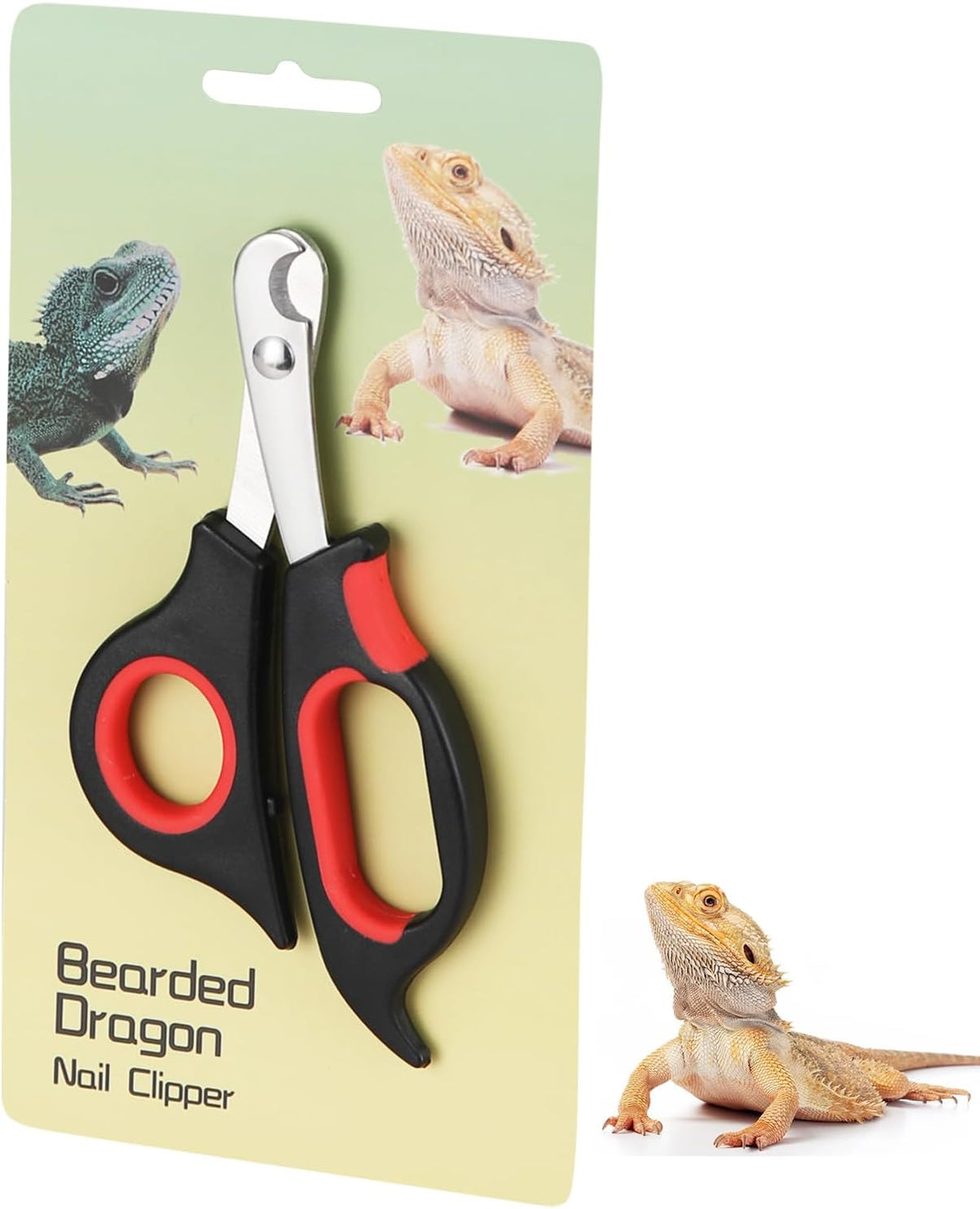 Bearded Dragon Nail Clippers with Precise Angled Edges – Essentials for Small Pets - Reddish Black