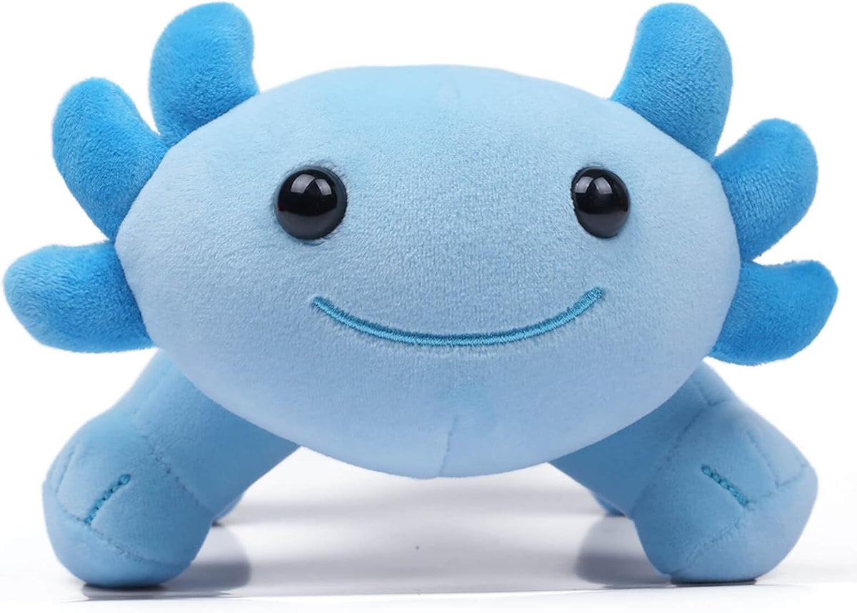 Axolotl Plush Toy, 10.8” Soft Cute Axolotl Stuffed Cotton Plush Pillow Kawaii Salamander Animal - Blue - image 3