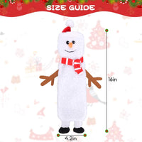 Christmas Dog Toys, Durable Crutch Bone Rope Toys 4 Pack - Elk & Hedgehog & Snowman - image 2