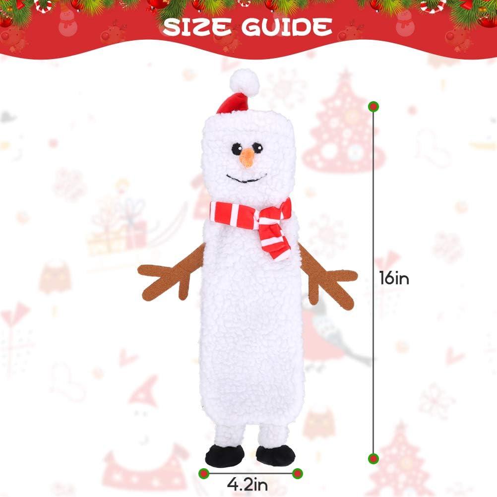 Christmas Dog Toys, Durable Crutch Bone Rope Toys 4 Pack - Elk & Hedgehog & Snowman - image 2