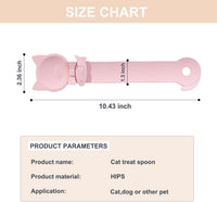 PETPAWLOVELY-3PCS Cat Treat Spoon Squeeze - Pink - 1 Spoon - image 2