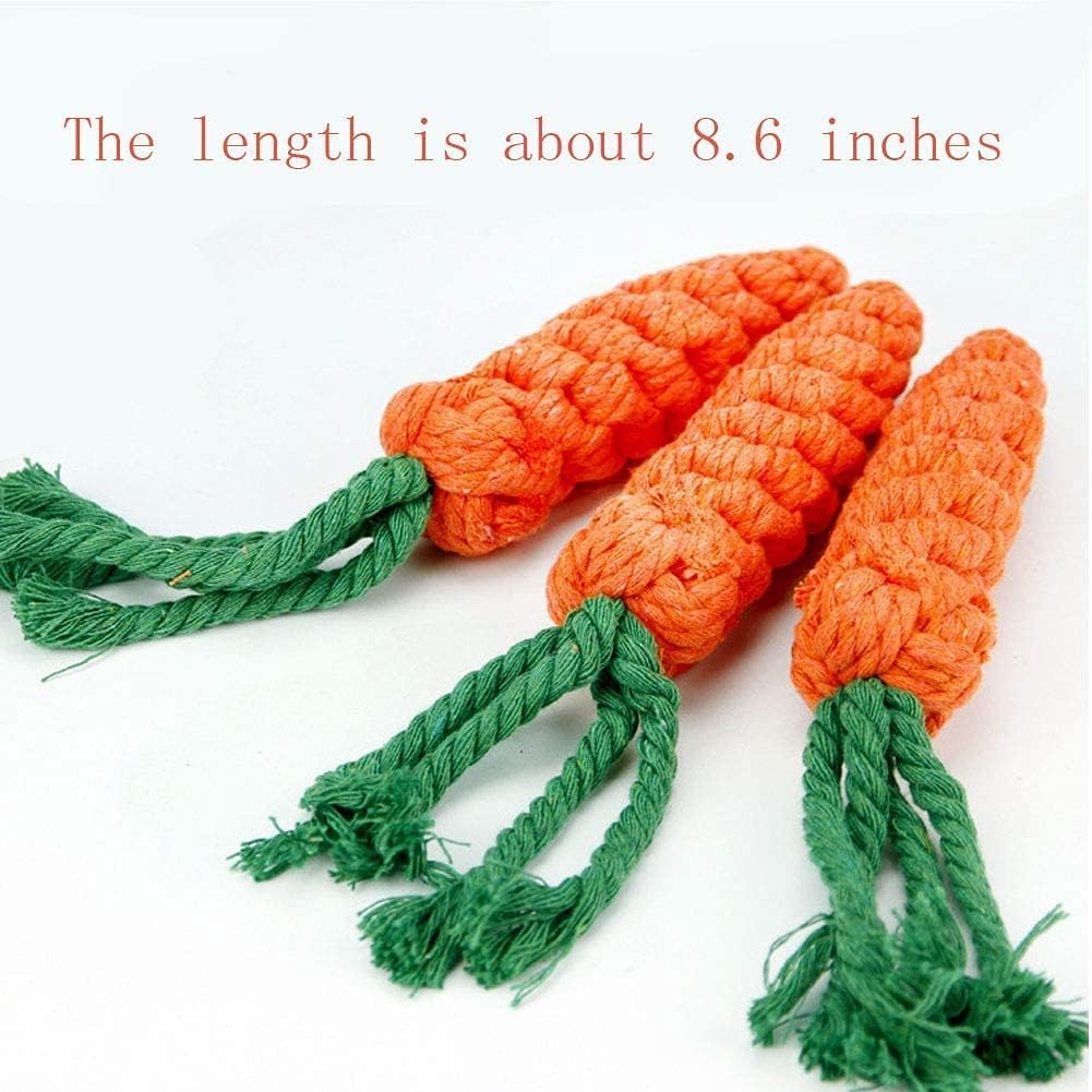 Dog Toys Puppy Teething Chew Toys 3 PCS - orange - image 3