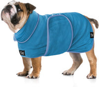 Tuff Pupper Fast Drying Dog Bath Robe - Blue / Large