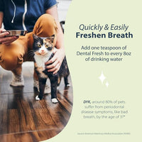 Dental Fresh Water Additive for Cats, Original Formula, 8 oz – Cat Breath Freshener – Products for Cats to Help Overall Cat Dental Health