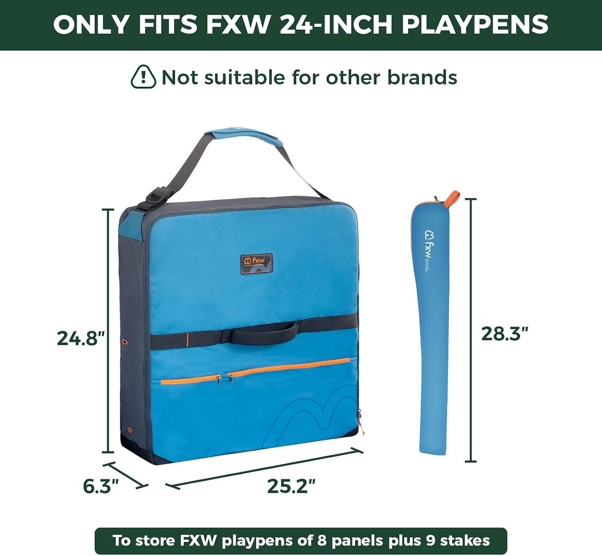 FXW Dog Playpen Storage Bag, Designed for RV Trips - Blue / 24 inch(1 Pack) - image 2