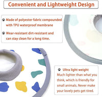 Cat Cone Collar 2pcs Adjustable Protective Collar for Pet Cat Recovery, Wound Healing (A-Milk, M+L)