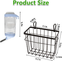 SANGLE SOPFFY Rabbit hay Feeder Small Animal Feeding Set with 350ml - black-4 - image 2
