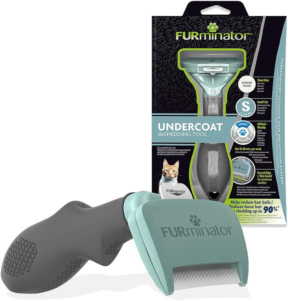 FURminator Undercoat deShedding Tool for Small Short Hair Cats Under