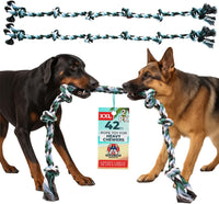 Pacific Pups Products Giant Dog Rope Toy - Green / 2 Pack