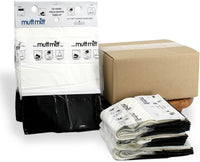 Mutt Mitt 2-Ply Dog Waste Station Header Bags, 4 Headers - 1 Count (Pack of 400) / White/Black