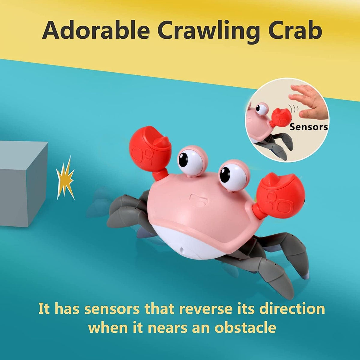 control future Crawling Crab Toy for Little Ones - Pink - image 2