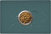 XXXXL Largest Pet Food Mat - Dark Green / 24"L x 16"W