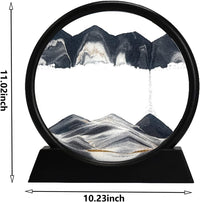 rysnwsu 3D Dynamic Sand Art Liquid Motion - Black / 12'' - image 2